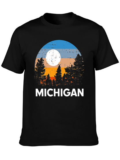 Michigan Landscape Graphic T-Shirt