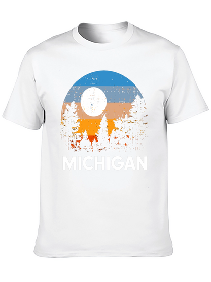 Michigan Landscape Graphic T-Shirt