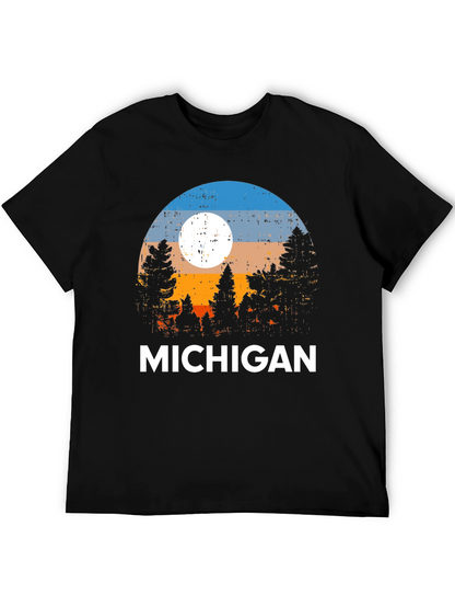 Michigan Landscape Graphic T-Shirt