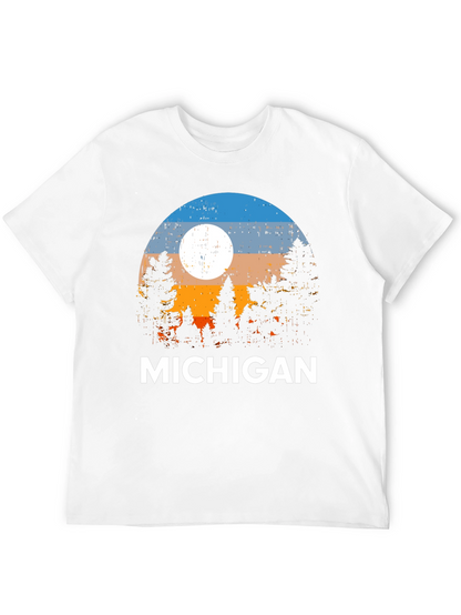Michigan Landscape Graphic T-Shirt