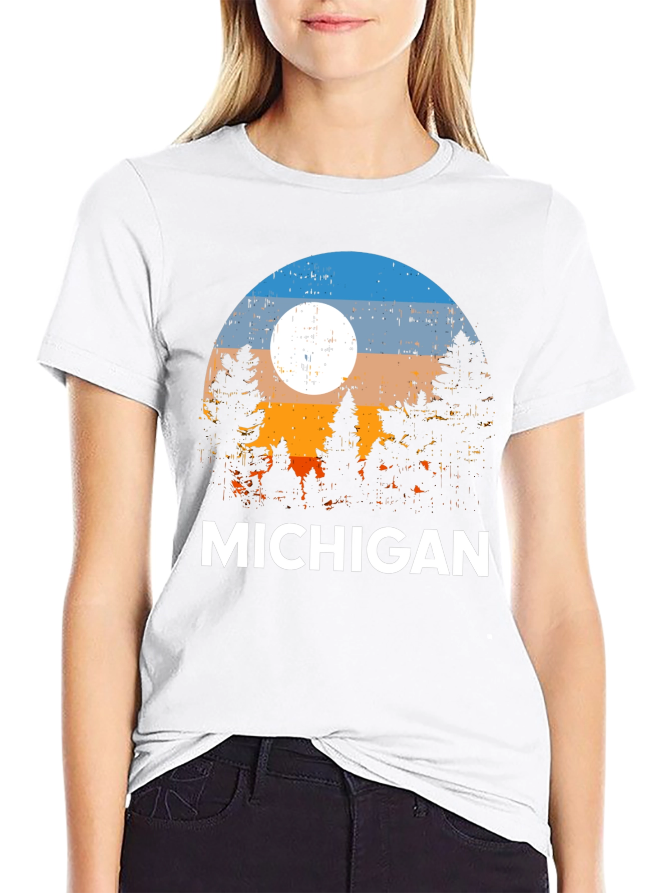 Michigan Landscape Graphic T-Shirt