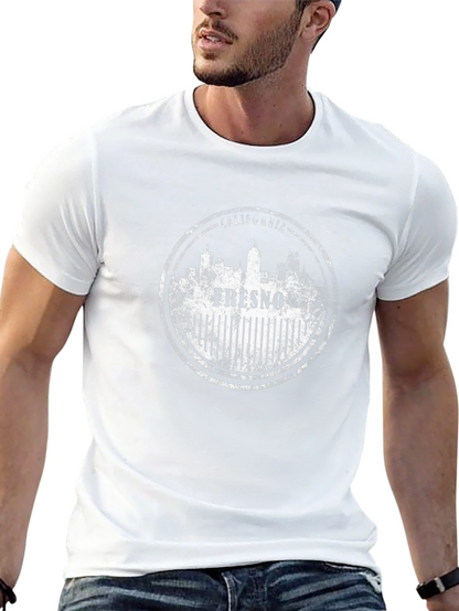 Fresno California Stamp Graphic Tee