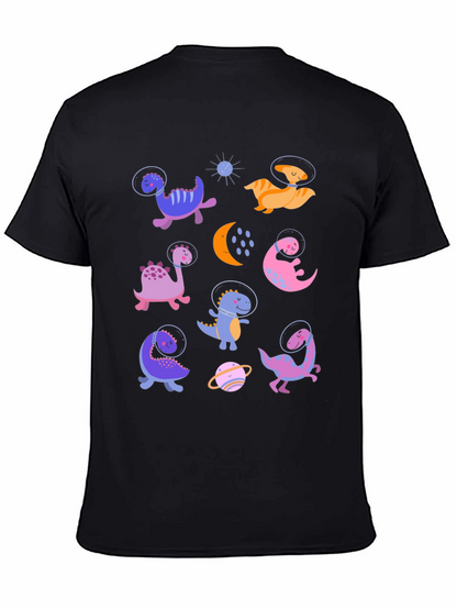 Dino Astronauts Graphic Tee - Black