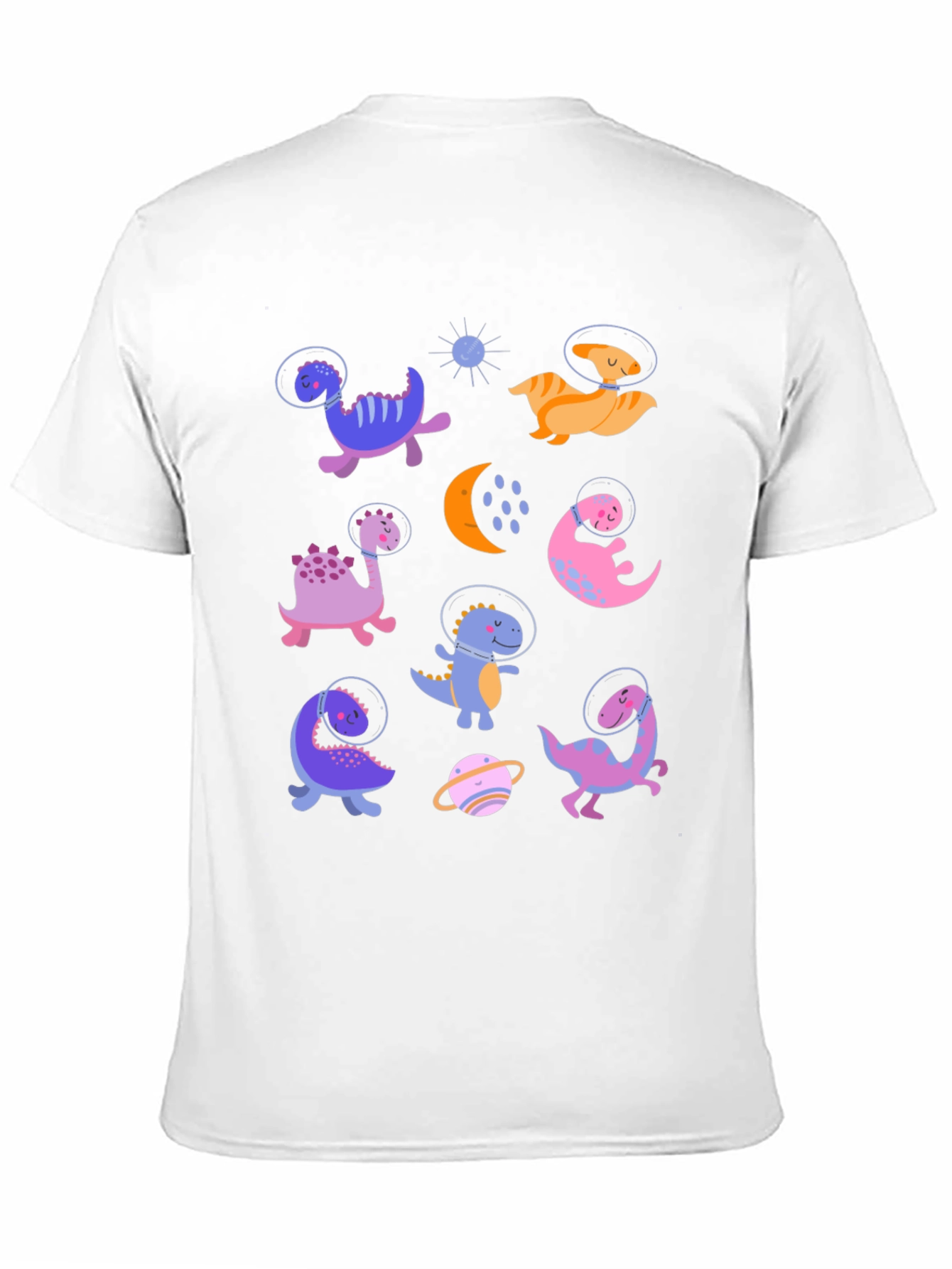 Dino Astronauts Graphic Tee - Black