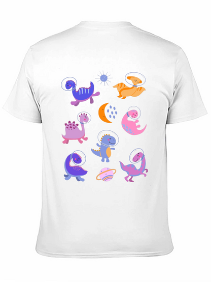 Dino Astronauts Graphic Tee - Black
