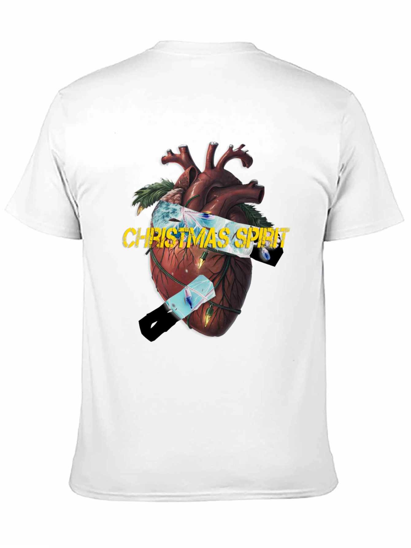Christmas Spirit Heart Graphic Tee