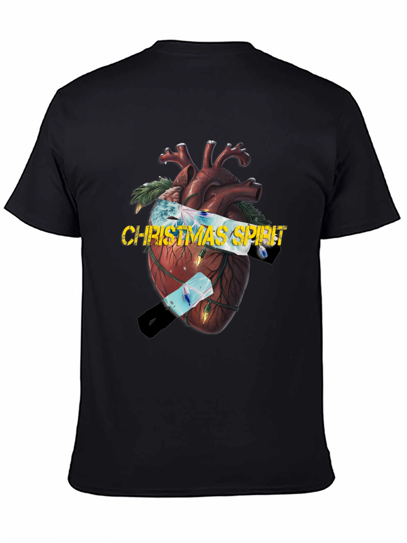 Christmas Spirit Heart Graphic Tee