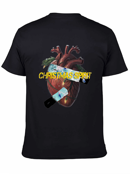 Christmas Spirit Heart Graphic Tee