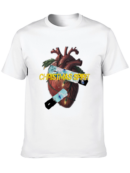 Christmas Spirit Heart Graphic Tee