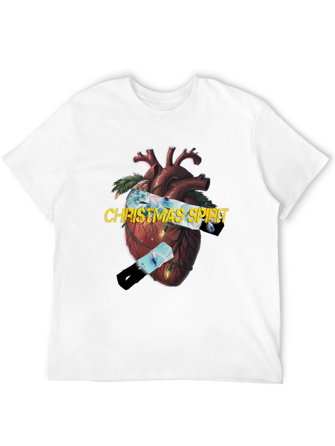 Christmas Spirit Heart Graphic Tee