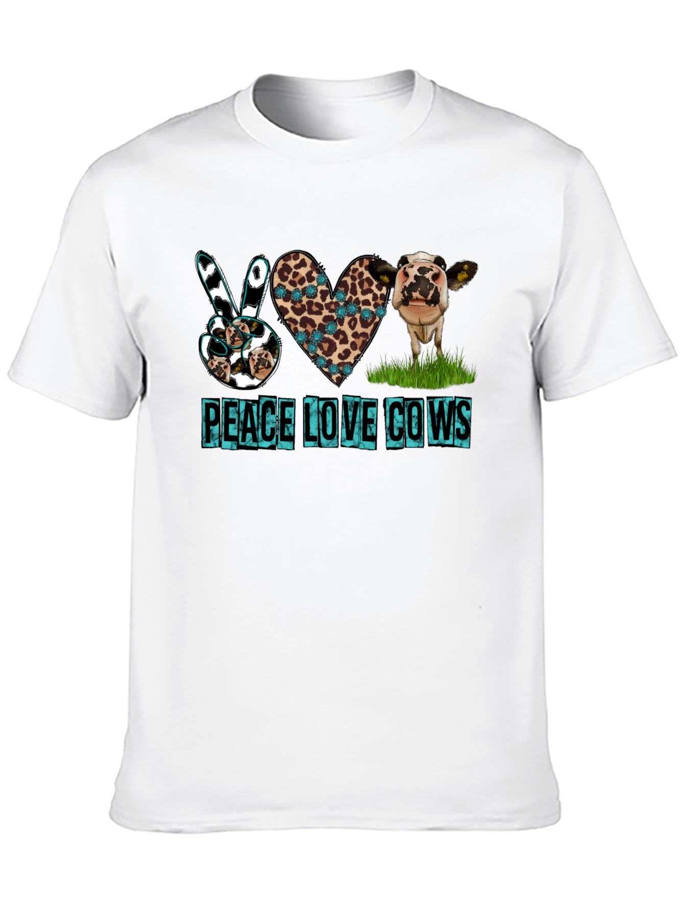 Peace Love Cows Graphic T-Shirt