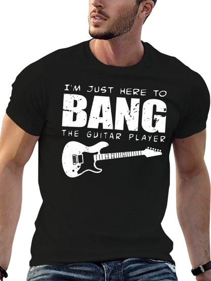 Bang the Guitar Player T-Shirt - Funny Music Tee
