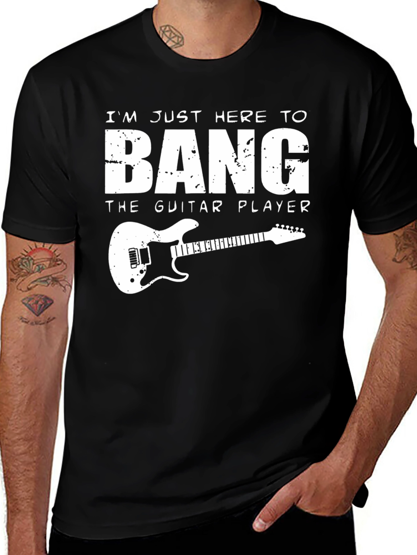 Bang the Guitar Player T-Shirt - Funny Music Tee