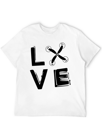 Drone Love Graphic Tee -  Black Unisex T-Shirt