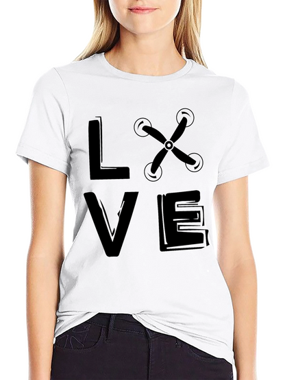 Drone Love Graphic Tee -  Black Unisex T-Shirt