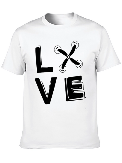 Drone Love Graphic Tee -  Black Unisex T-Shirt