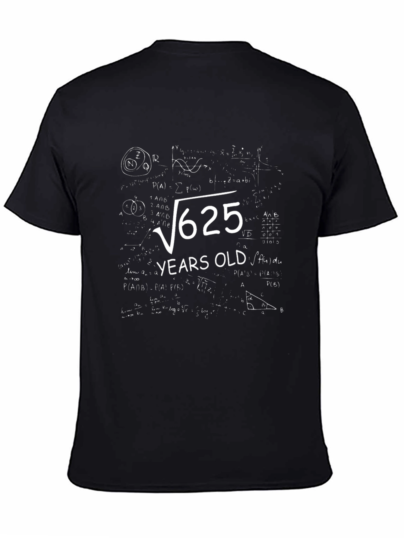 Funny Math 25th Birthday T-Shirt