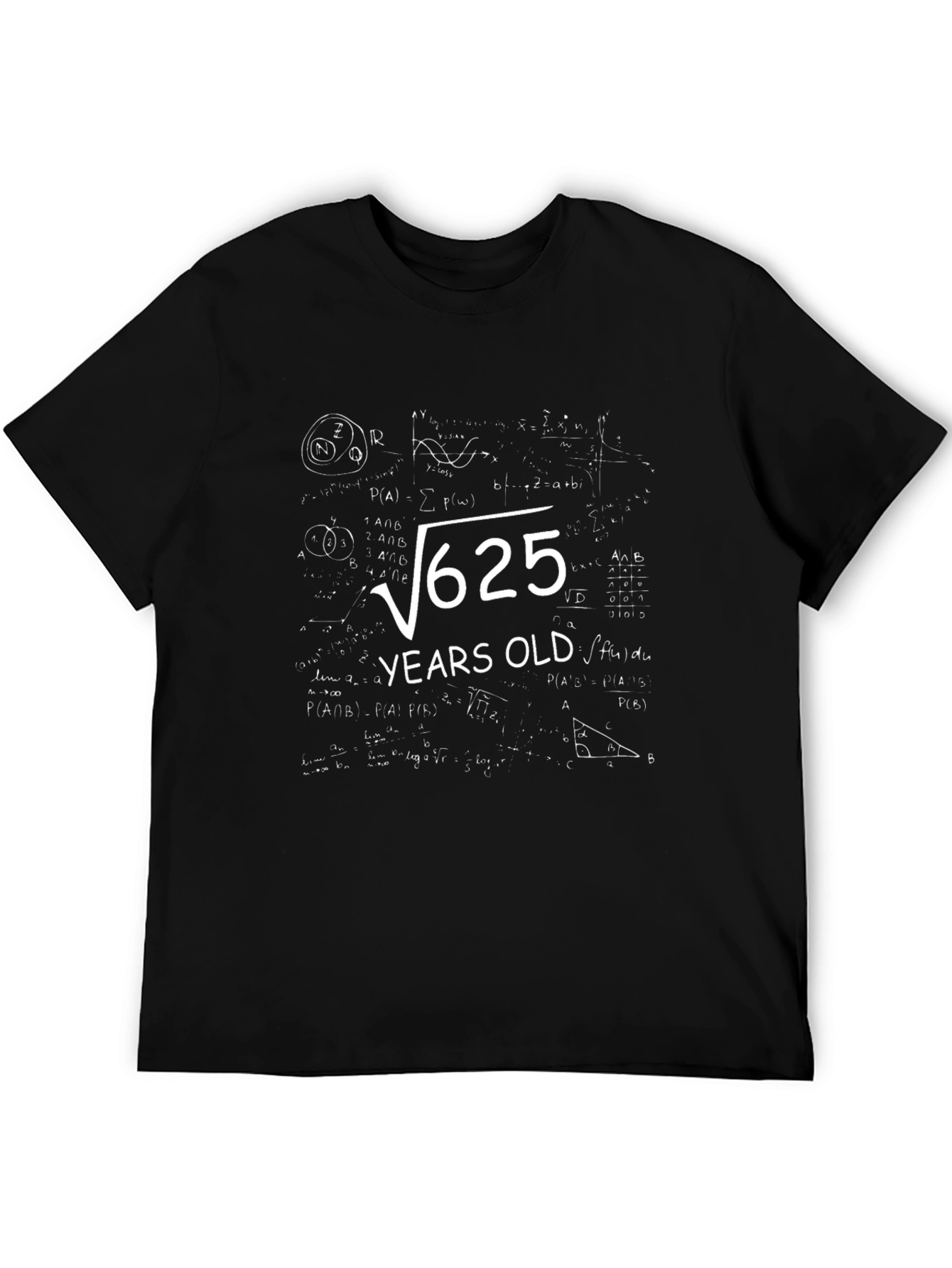Funny Math 25th Birthday T-Shirt
