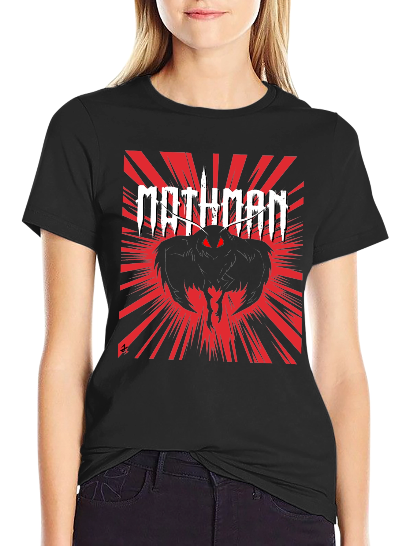 Mothman Graphic Tee - Black