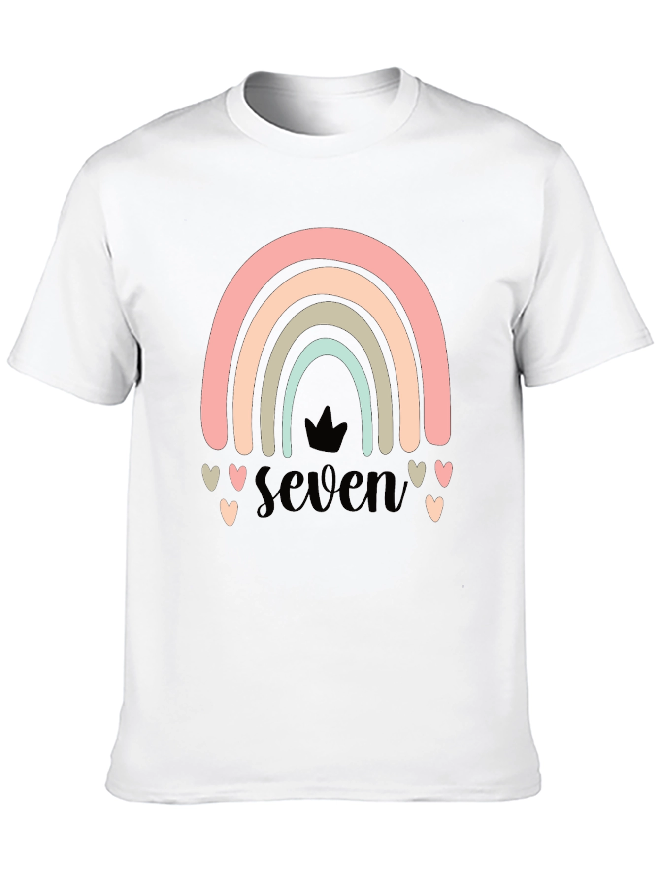 Seven Rainbow Birthday T-Shirt