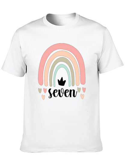 Seven Rainbow Birthday T-Shirt