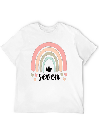 Seven Rainbow Birthday T-Shirt