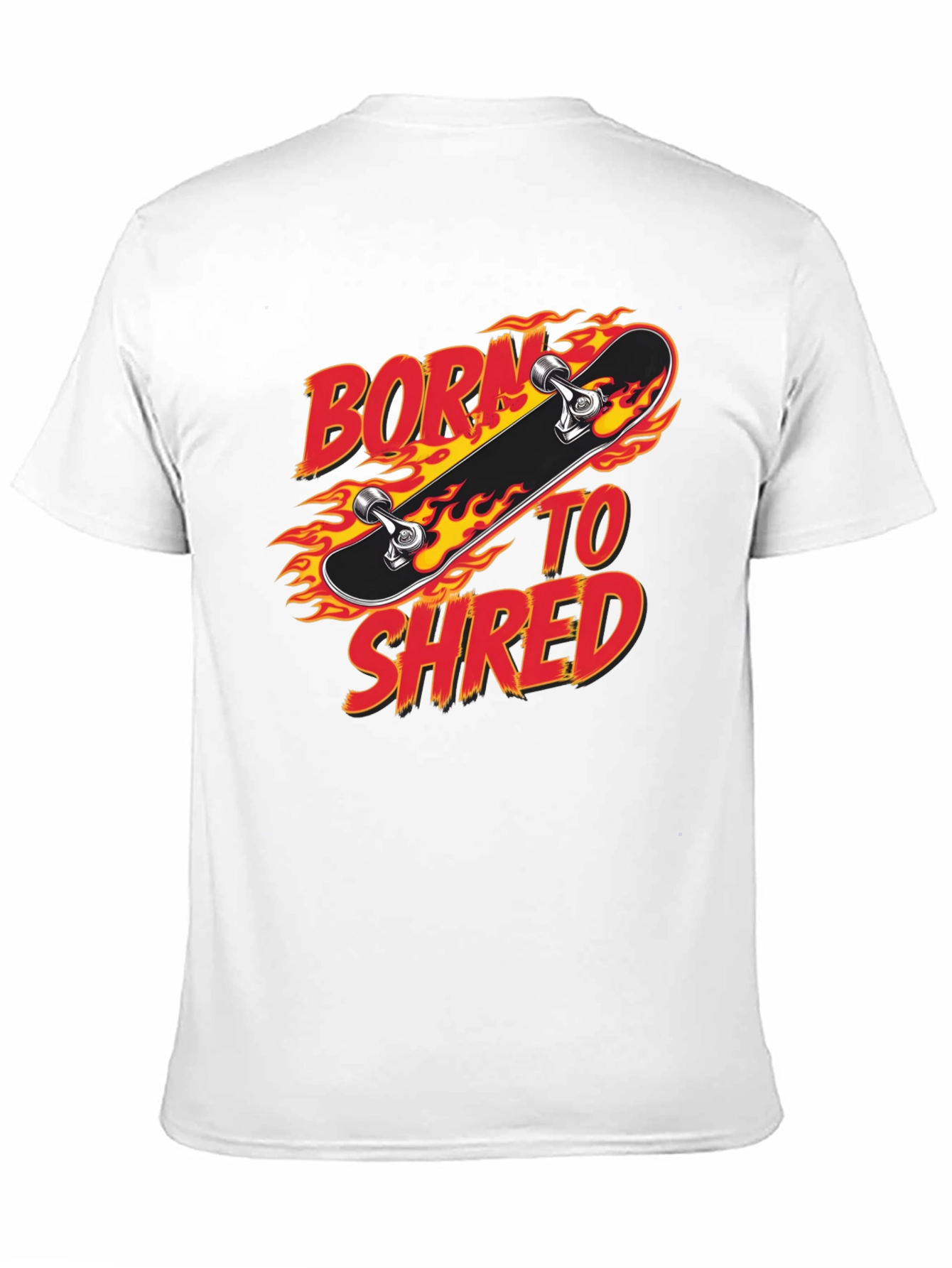Born to Shred Skateboard Graphic T-Shirt