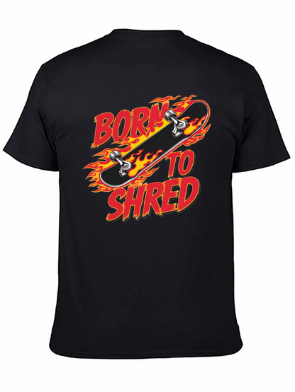 Born to Shred Skateboard Graphic T-Shirt