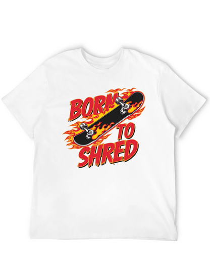 Born to Shred Skateboard Graphic T-Shirt