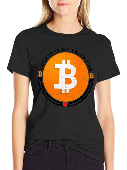 Crypto Is My Valentine Bitcoin T-Shirt