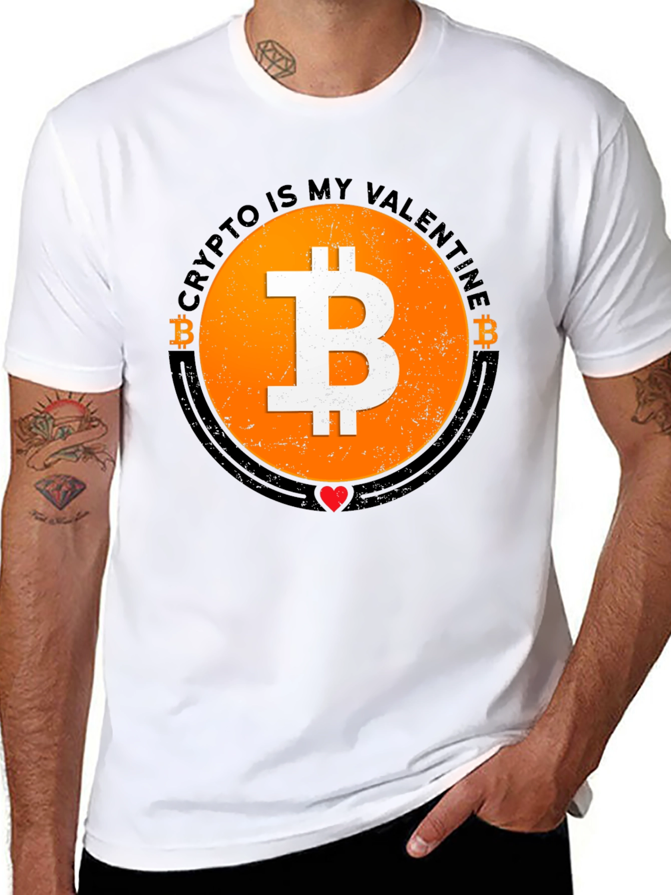 Crypto Is My Valentine Bitcoin T-Shirt
