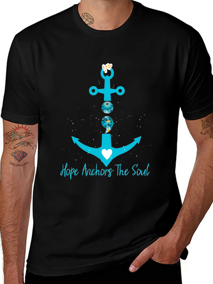 Hope Anchors the Soul Graphic T-Shirt