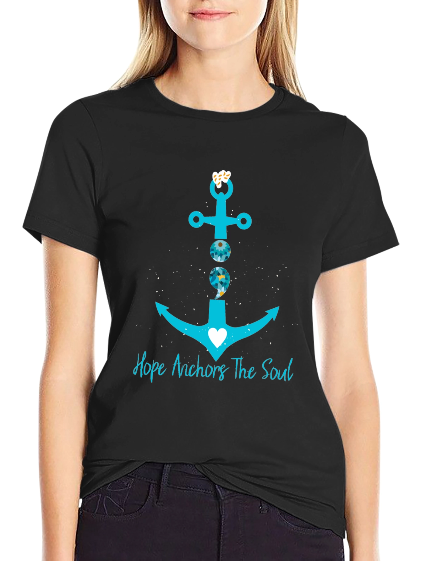 Hope Anchors the Soul Graphic T-Shirt