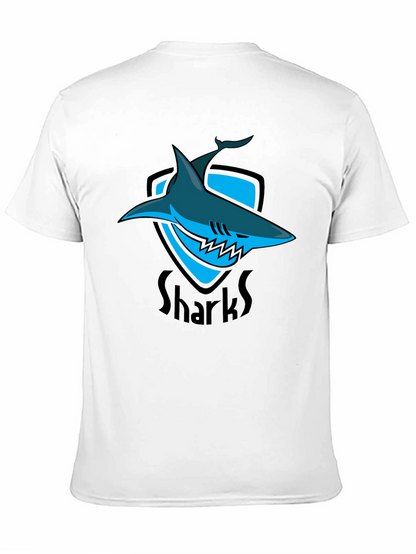 Shark Shield Black T-Shirt - Graphic Print