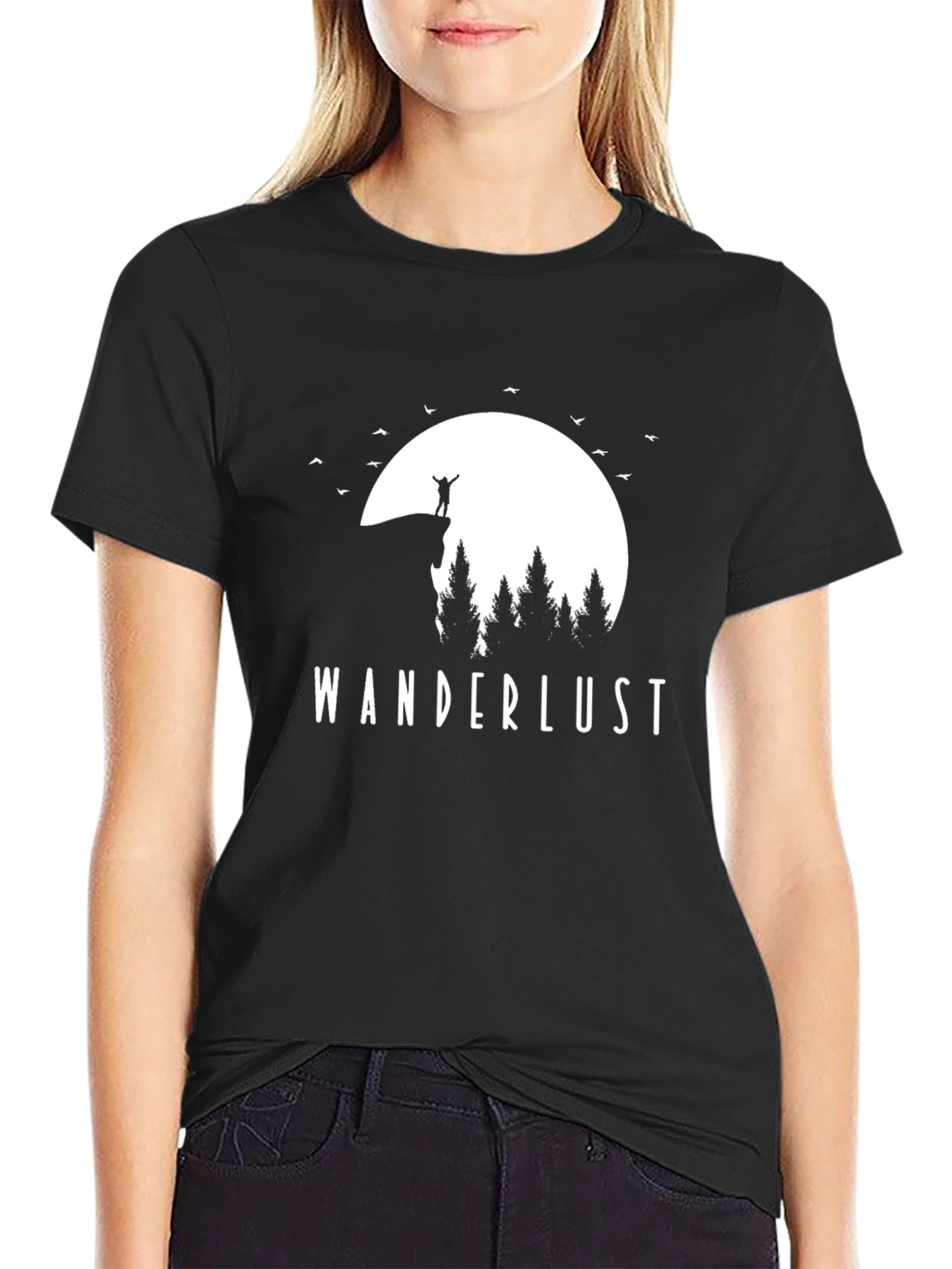 Wanderlust Graphic Tee - Black