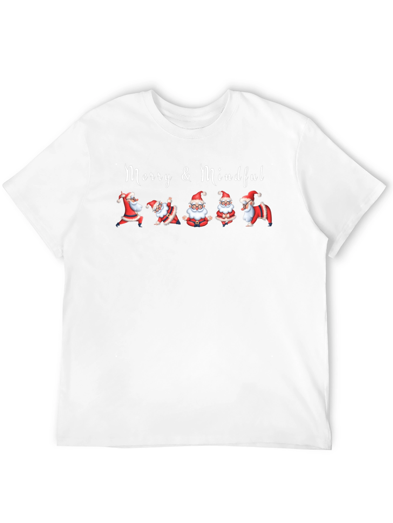 Merry & Mindful Santa T-Shirt
