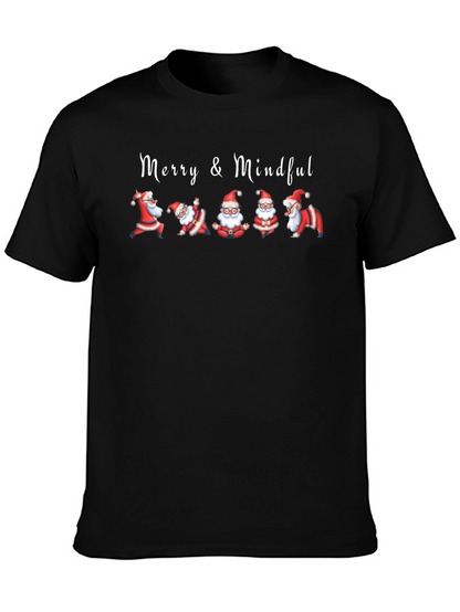 Merry & Mindful Santa T-Shirt