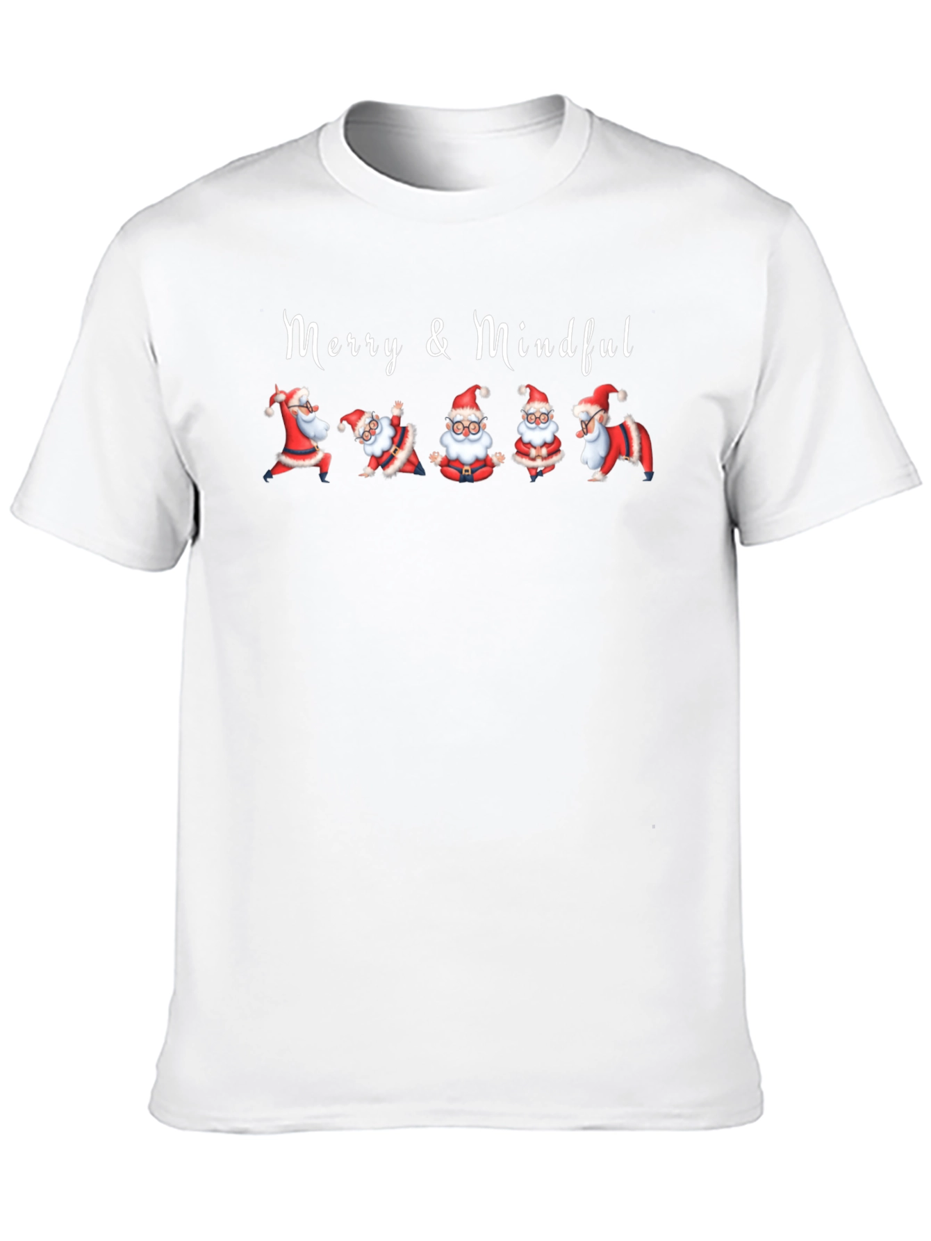 Merry & Mindful Santa T-Shirt