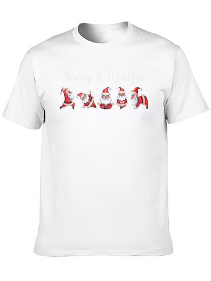 Merry & Mindful Santa T-Shirt
