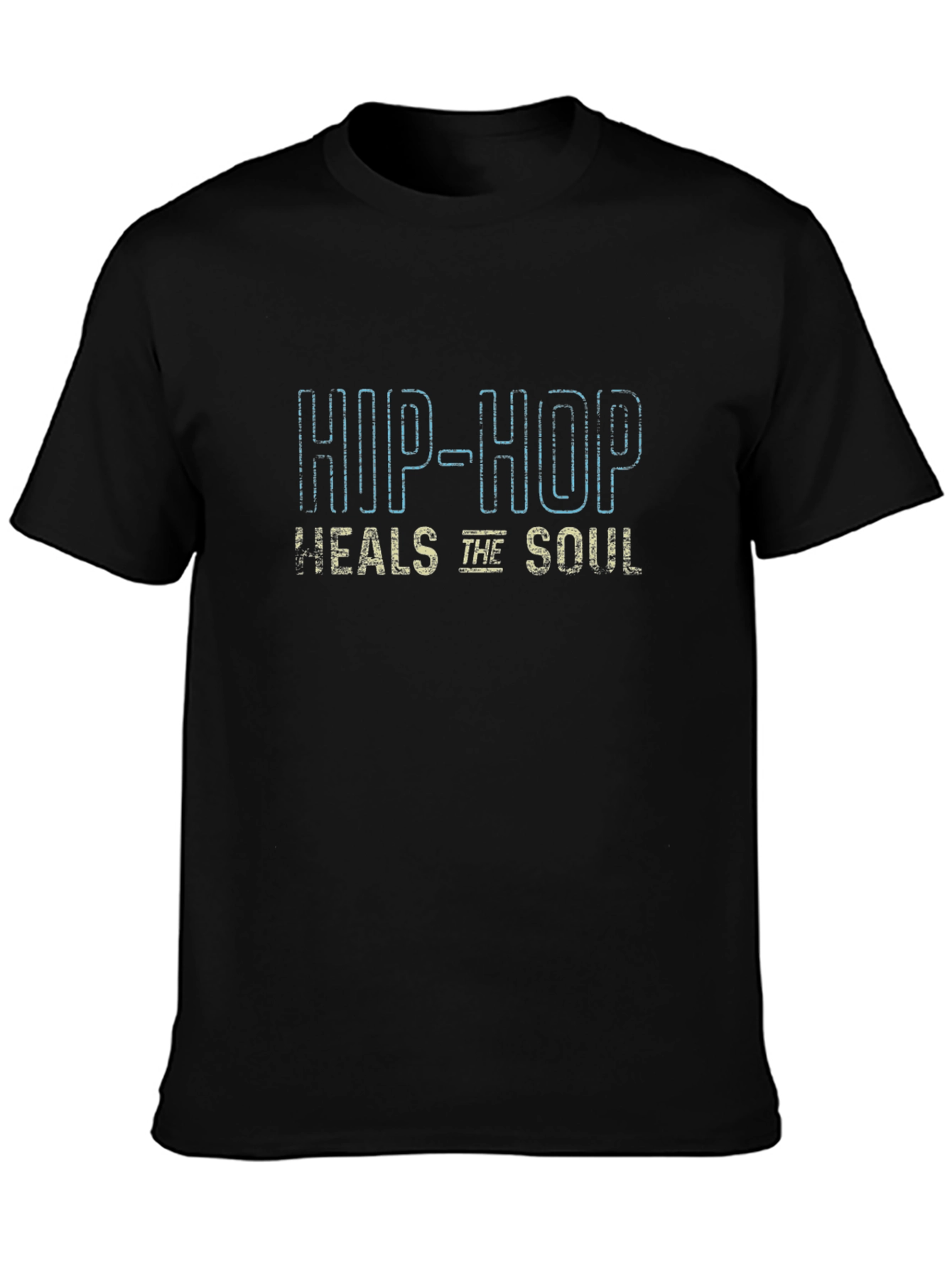 Hip-Hop Heals The Soul Black T-Shirt
