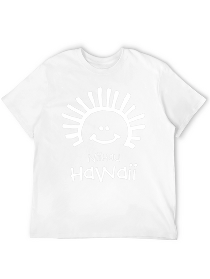 Niihau Hawaii Black Graphic T-Shirt