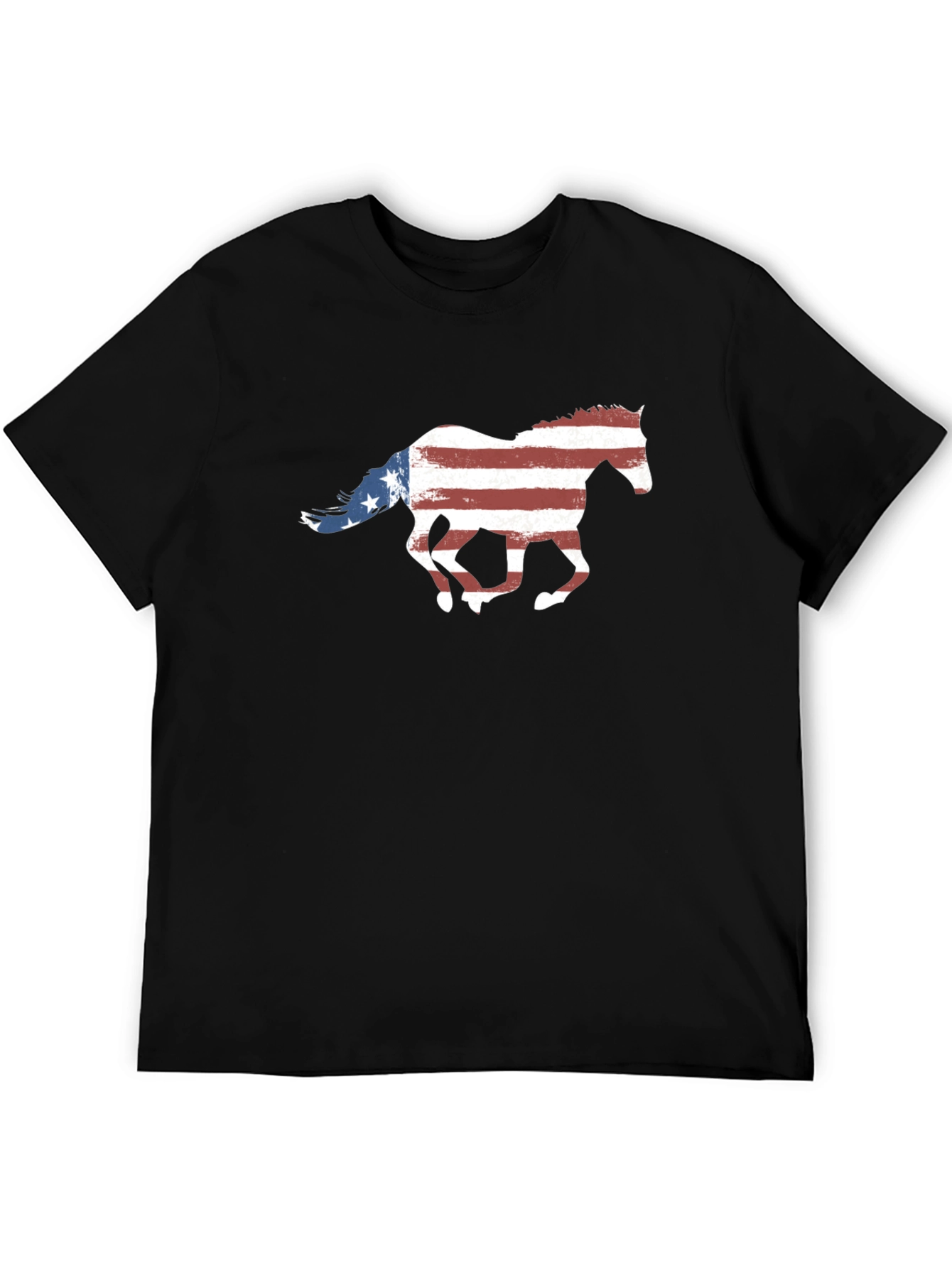 American Flag Horse Graphic Tee