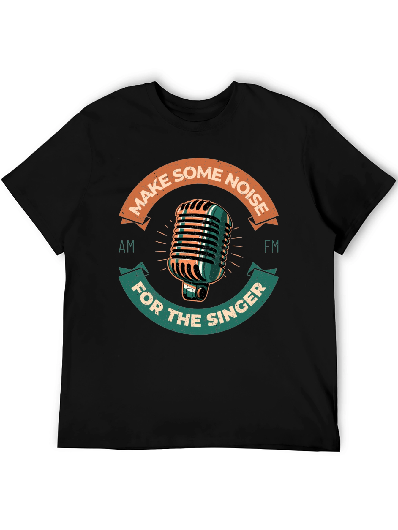 Retro Microphone Graphic Tee - Make Some Noise!