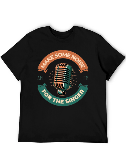 Retro Microphone Graphic Tee - Make Some Noise!