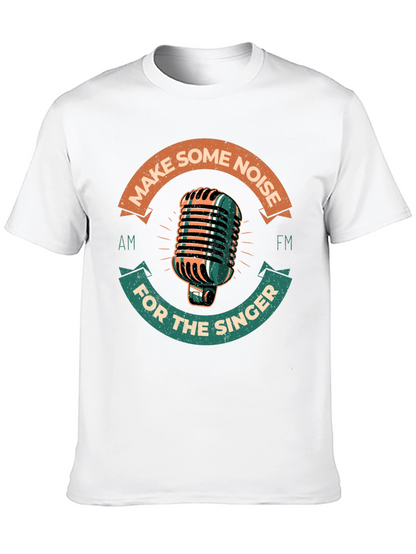 Retro Microphone Graphic Tee - Make Some Noise!