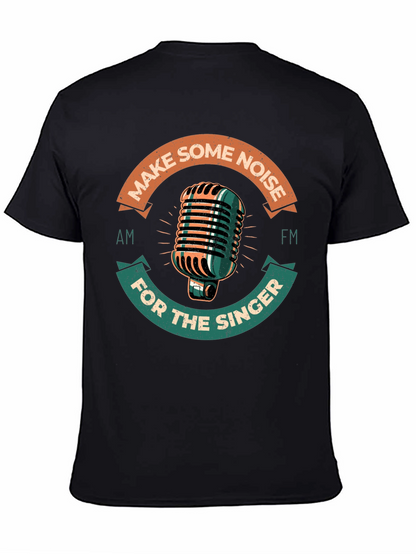 Retro Microphone Graphic Tee - Make Some Noise!