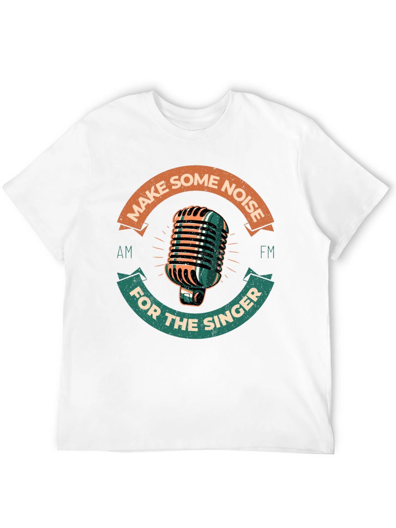 Retro Microphone Graphic Tee - Make Some Noise!