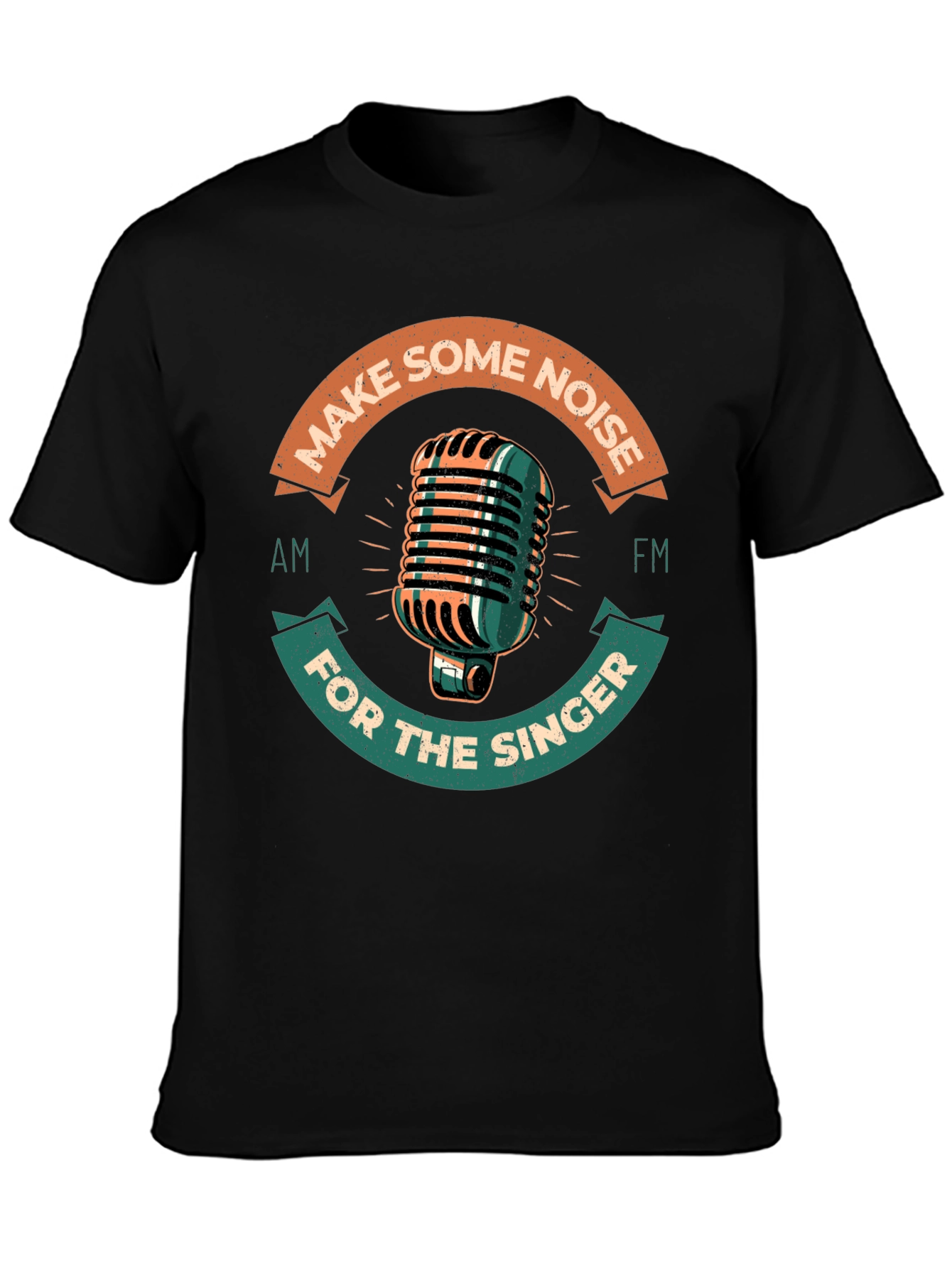 Retro Microphone Graphic Tee - Make Some Noise!