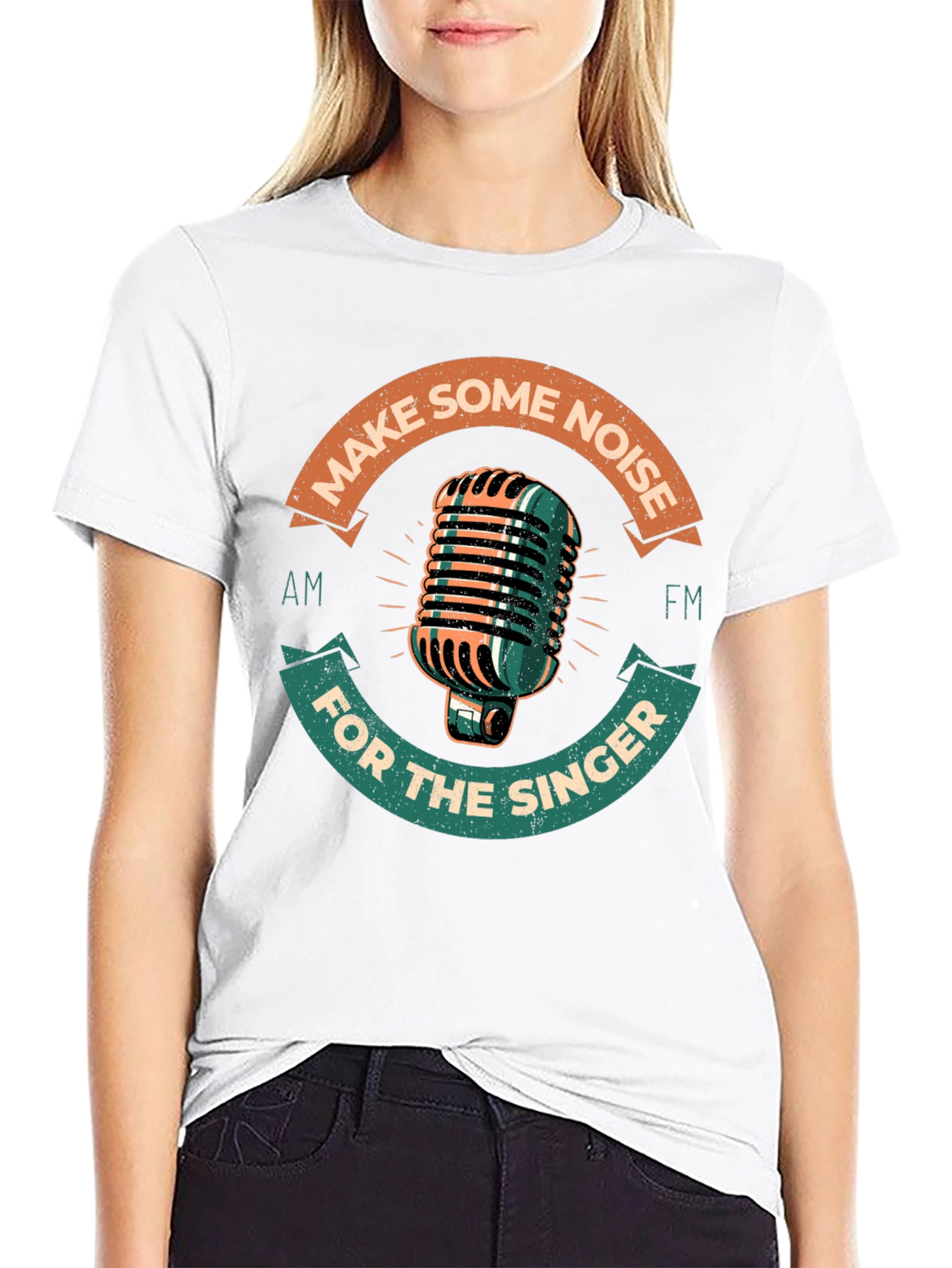Retro Microphone Graphic Tee - Make Some Noise!