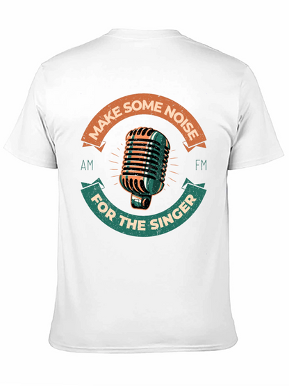 Retro Microphone Graphic Tee - Make Some Noise!